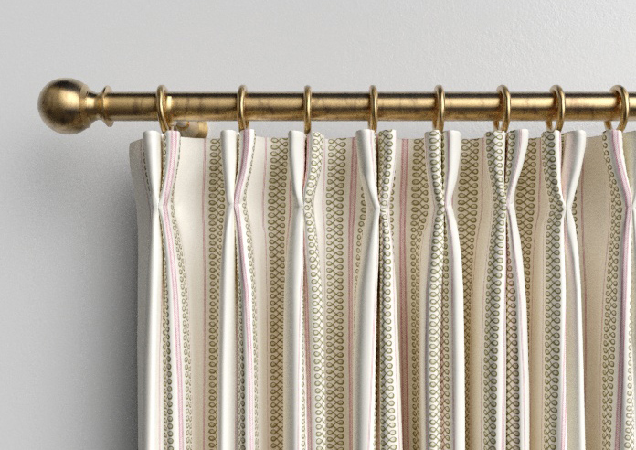 Noble Stripe, Moss - Made to Measure Curtains - Image 10